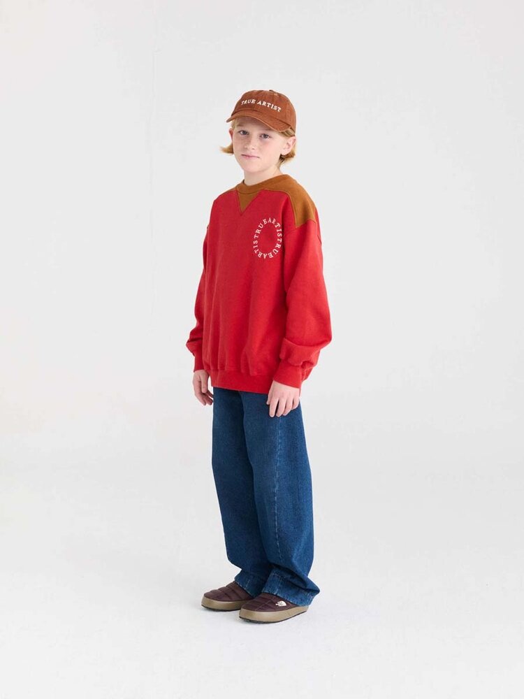 True Artist Sweatshirt no14 Deep Red
