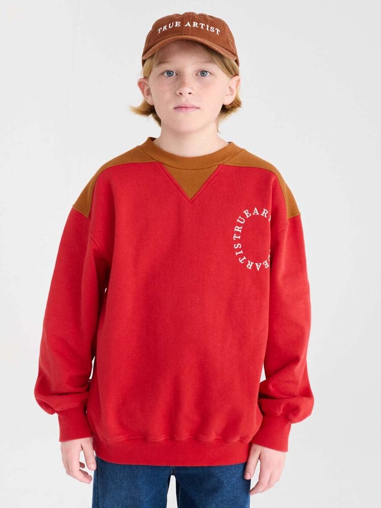 True Artist Sweatshirt no14 Deep Red
