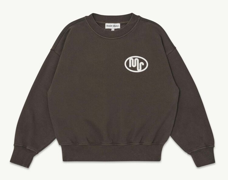 Main Story UK Bubble Sweatshirt - Chocolate Brown Fleece