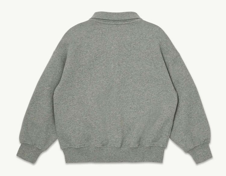 Main Story UK Polo Sweatshirt - Gray Melange Fleece