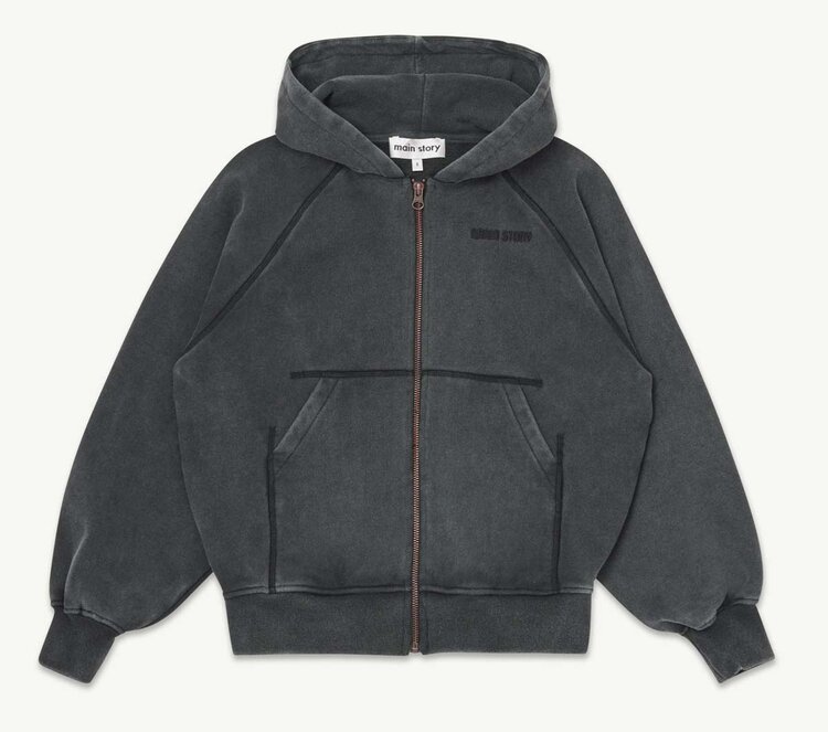 Main Story UK Zipped Hoodie - Phantom Fleece
