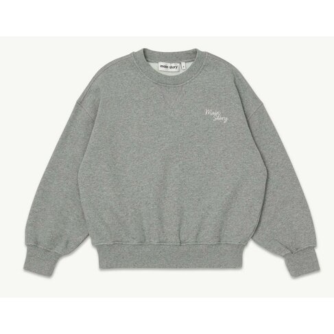 Main Story UK Crew Sweatshirt - Grey Melange Fleece