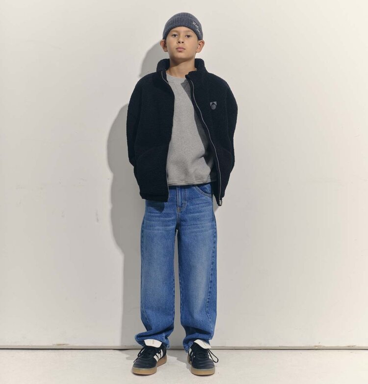 Main Story UK Crew Sweatshirt - Gray Melange Fleece