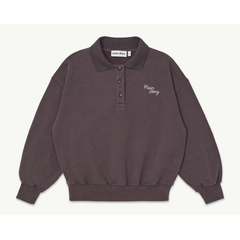 Main Story UK Polo Sweatshirt - Dark Cherry Fleece