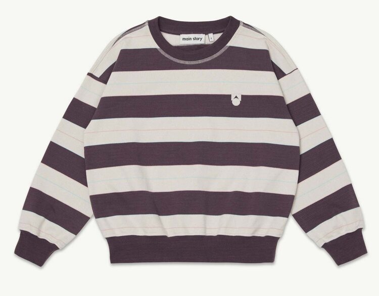 Main Story UK Bubble Sweatshirt - Conker Stripe Fleece