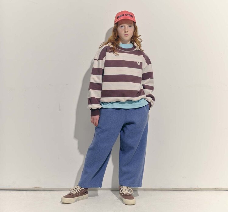 Main Story UK Bubble Sweatshirt - Conker Stripe Fleece