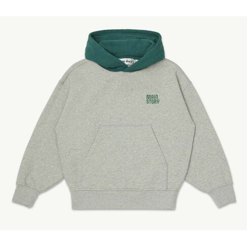Main Story UK Hooded Sweatshirt - Light Gray Melange Fleece