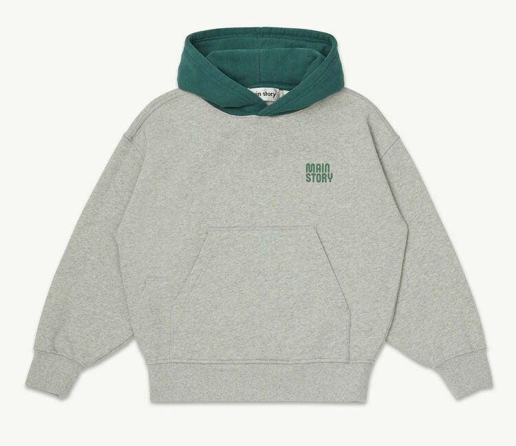 Main Story UK Hooded Sweatshirt - Light Gray Melange Fleece