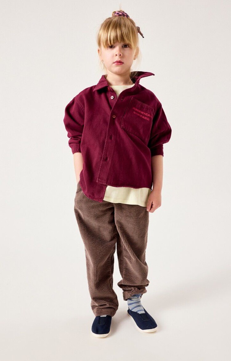 American Vintage PADOW-B Trousers - Cendre Vintage