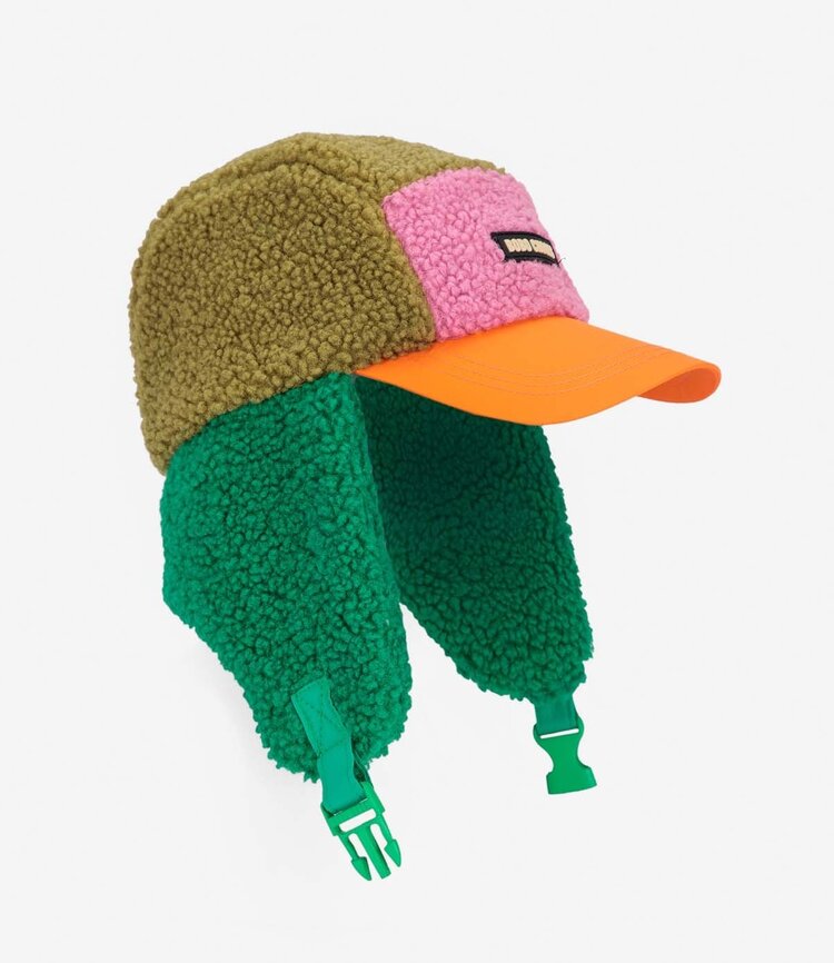 Bobo Choses  Bobo Choses color block sheepskin chapka