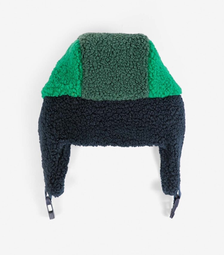 Bobo Choses  Bobo Choses color block sheepskin chapka