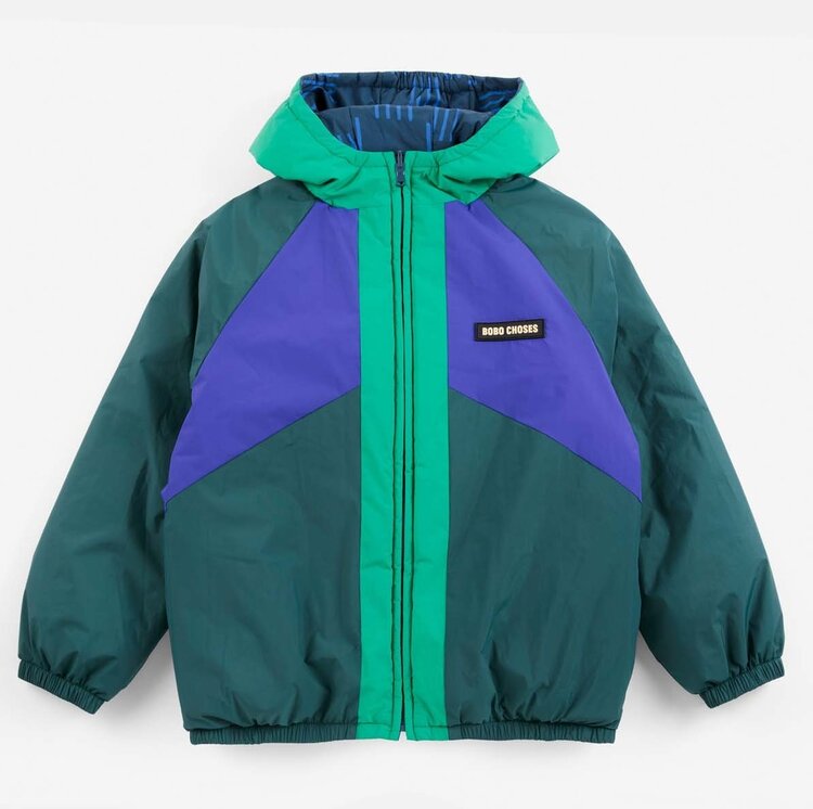 Bobo Choses  Almost Moiré all over reversible anorak