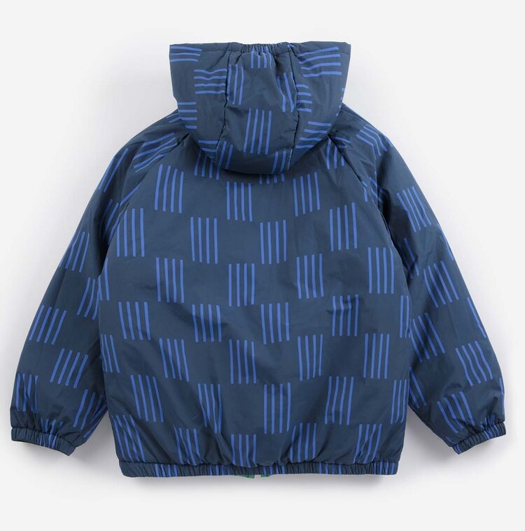 Bobo Choses  Almost Moiré all over reversible anorak