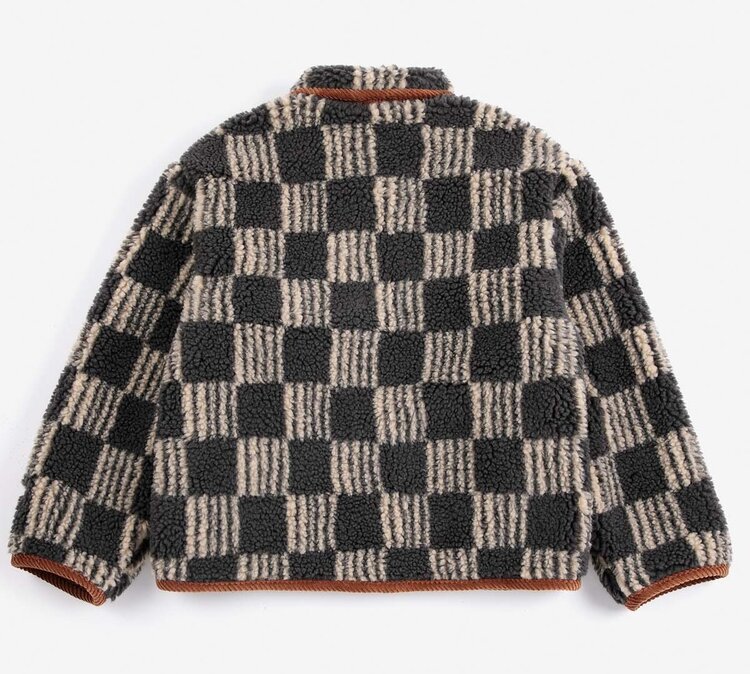 Bobo Choses  Almost Moiré all over sheepskin jacket