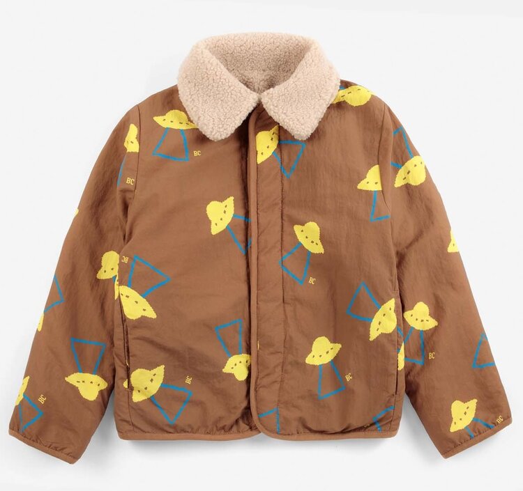 Bobo Choses Pixel Abduction all over reversible jacket