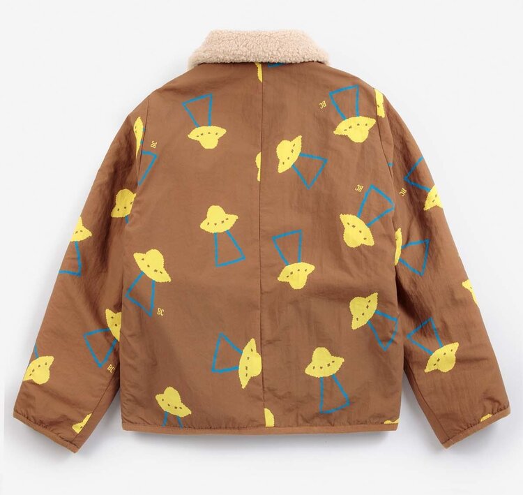 Bobo Choses Pixel Abduction all over reversible jacket
