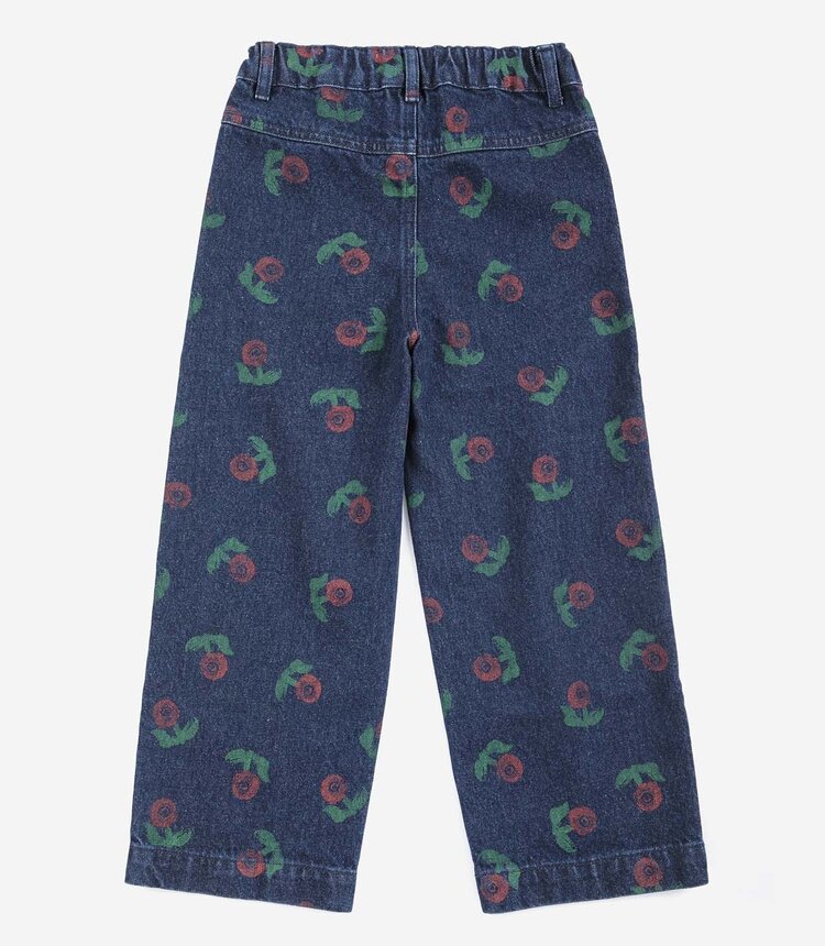 Bobo Choses Stamp Bloom all over denim pants