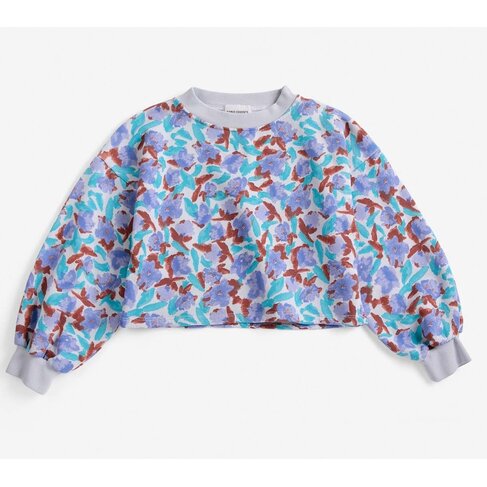 Bobo Choses Watercolor all over cropped sweatshirt