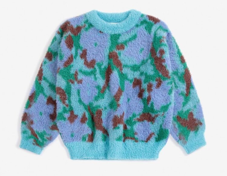 Bobo Choses Watercolor all over jacquard jumper