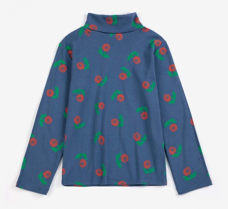 Bobo Choses Stamp Bloom all over turtle neck T-shirt