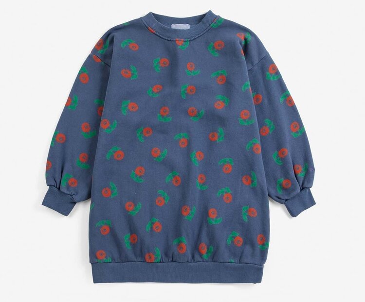 Bobo Choses Stamp Bloom all over sweatshirt dress