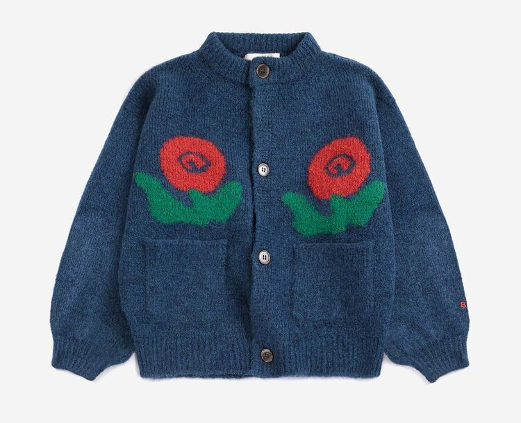 Bobo Choses Stamp Bloom cardigan
