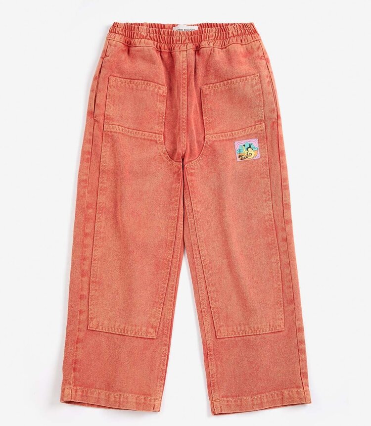 Bobo Choses Bobo Choses Embossed denim pants - Copy