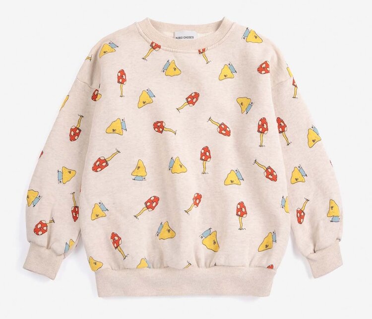 Bobo Choses  Mush Monster Duo all over sweatshirt