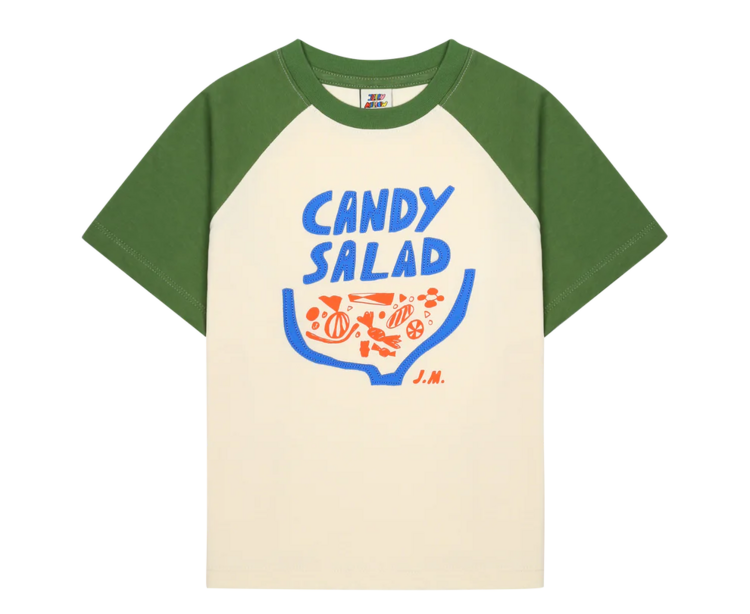 Jelly Mallow Candy Salad Applique T-shirt