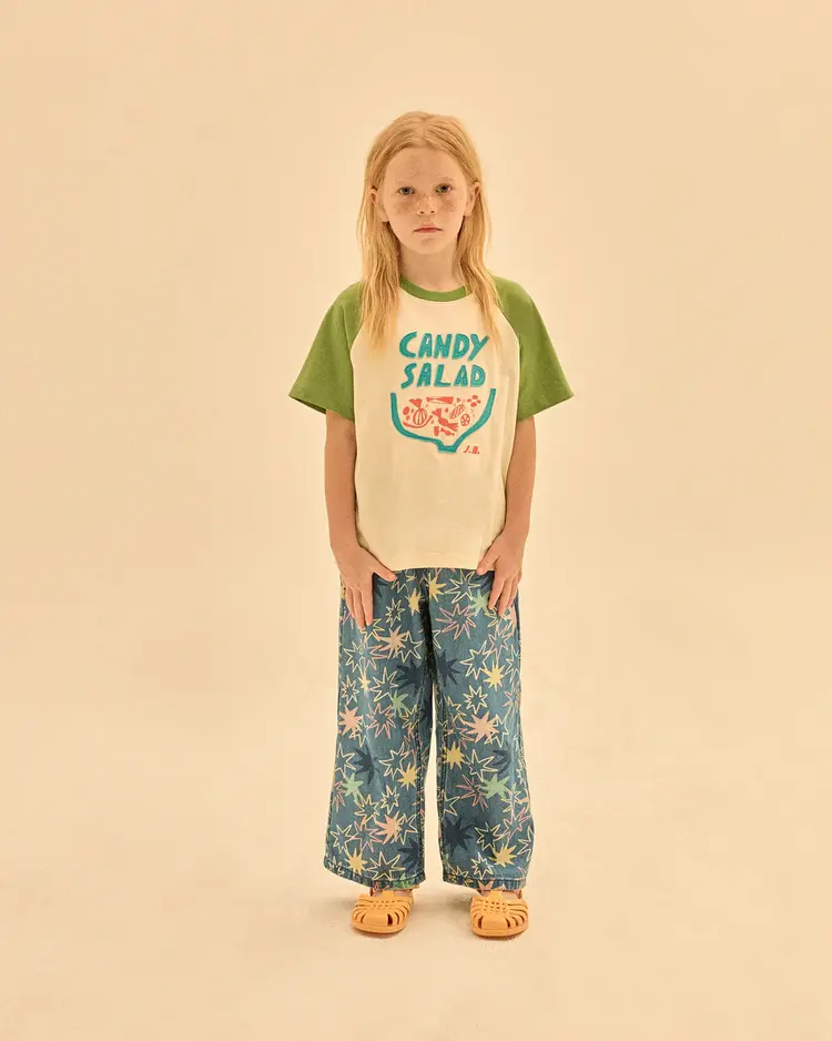 Jelly Mallow Candy Salad Applique T-shirt