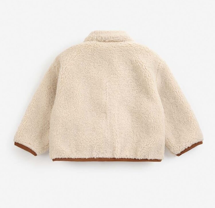 Bobo Choses Baby Pixel Abduction sheepskin reversible jacket