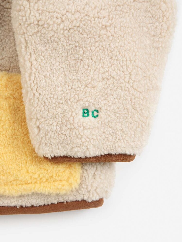 Bobo Choses Baby Pixel Abduction sheepskin reversible jacket