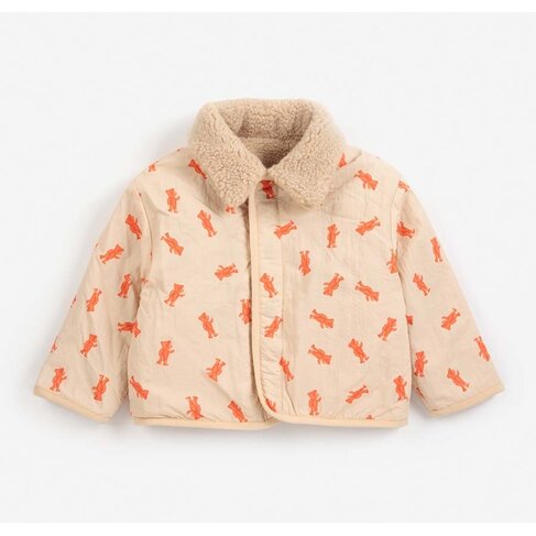 Bobo Choses Baby Softpaw Monster sheepskin reversible jacket