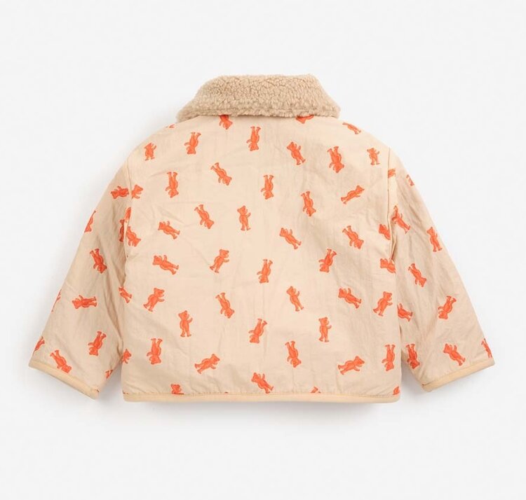 Bobo Choses Baby Softpaw Monster sheepskin reversible jacket