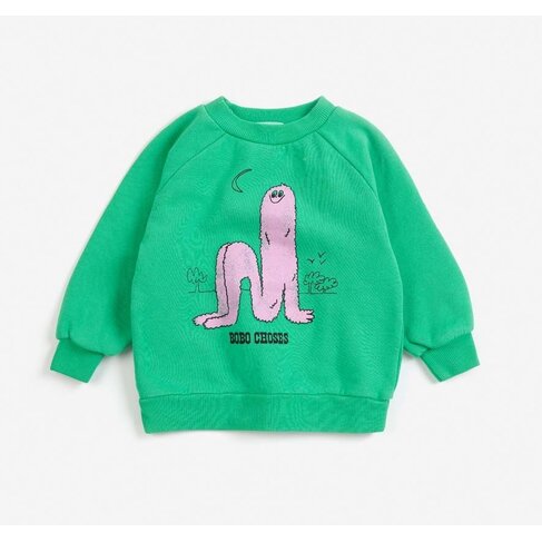 Bobo Choses Baby Long Pinky Puff sweatshirt