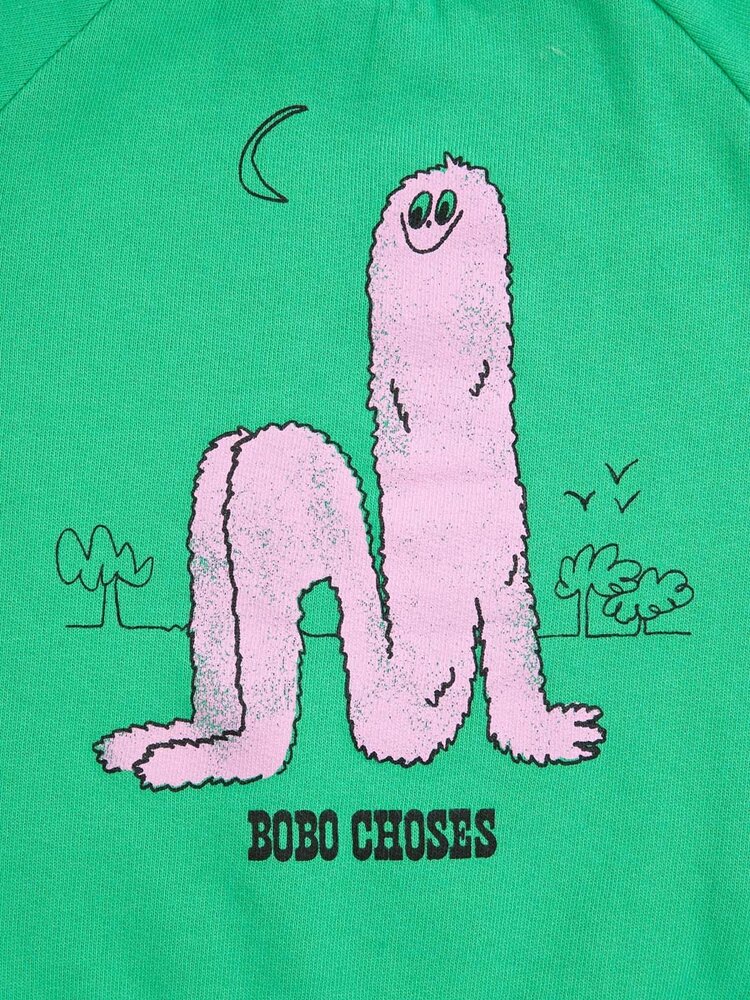 Bobo Choses Baby Long Pinky Puff sweatshirt