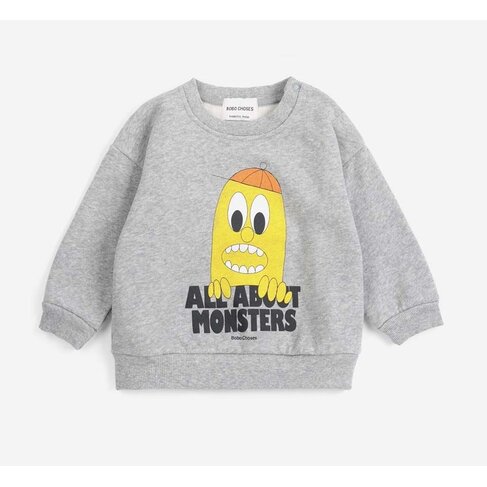 Bobo Choses Baby Bigtooth Lemon sweatshirt