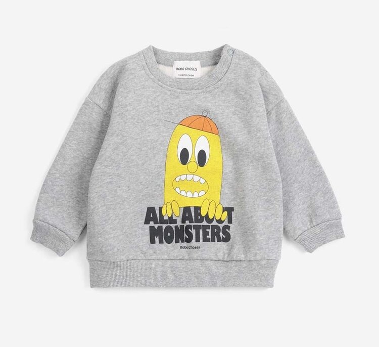 Bobo Choses Baby Bigtooth Lemon sweatshirt