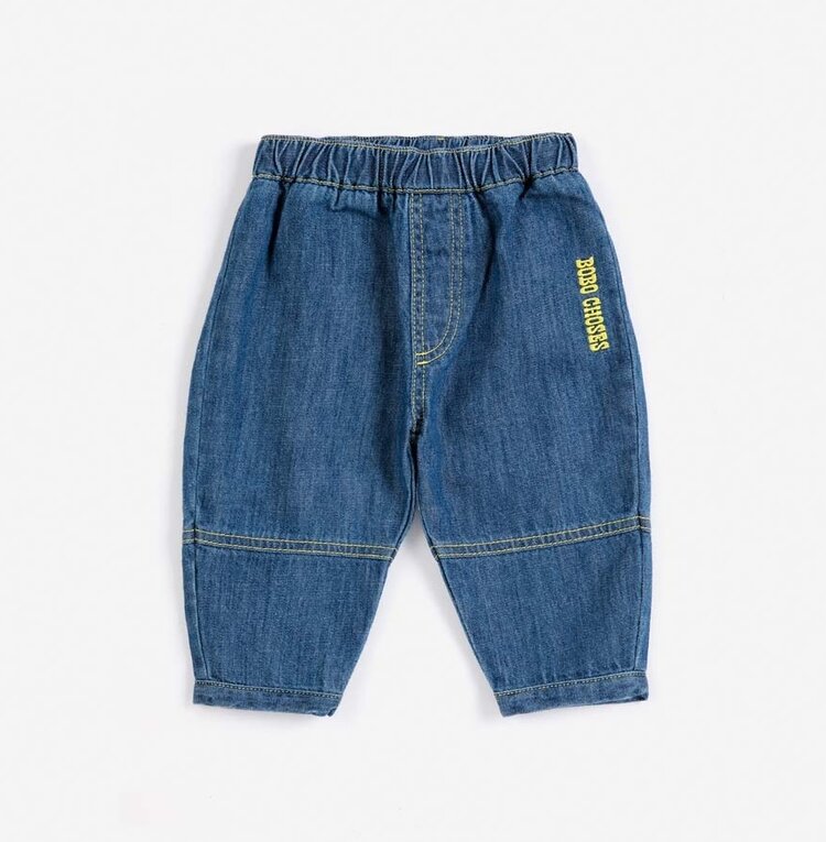 Bobo Choses Baby Taxi Saurus Tag denim pants