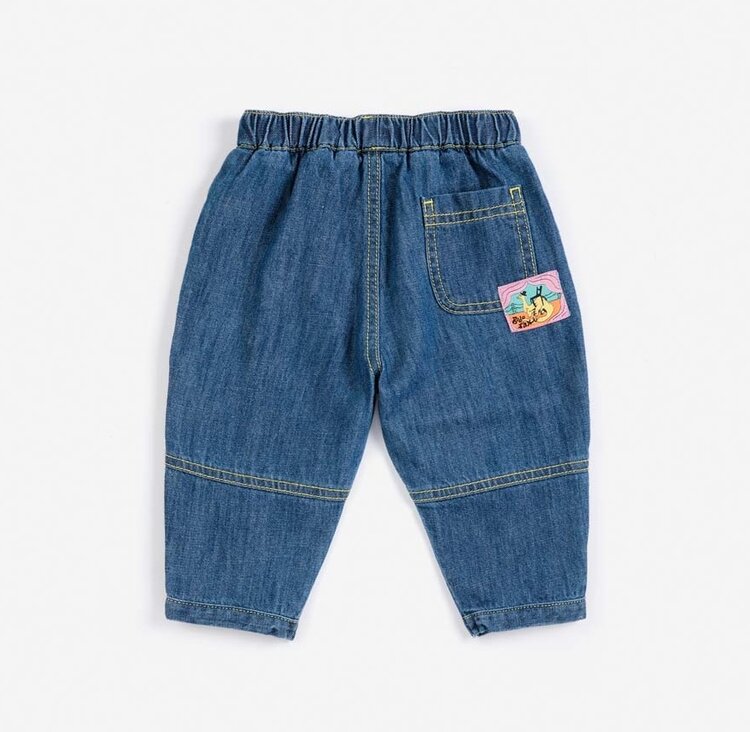 Bobo Choses Baby Taxi Saurus Tag denim pants