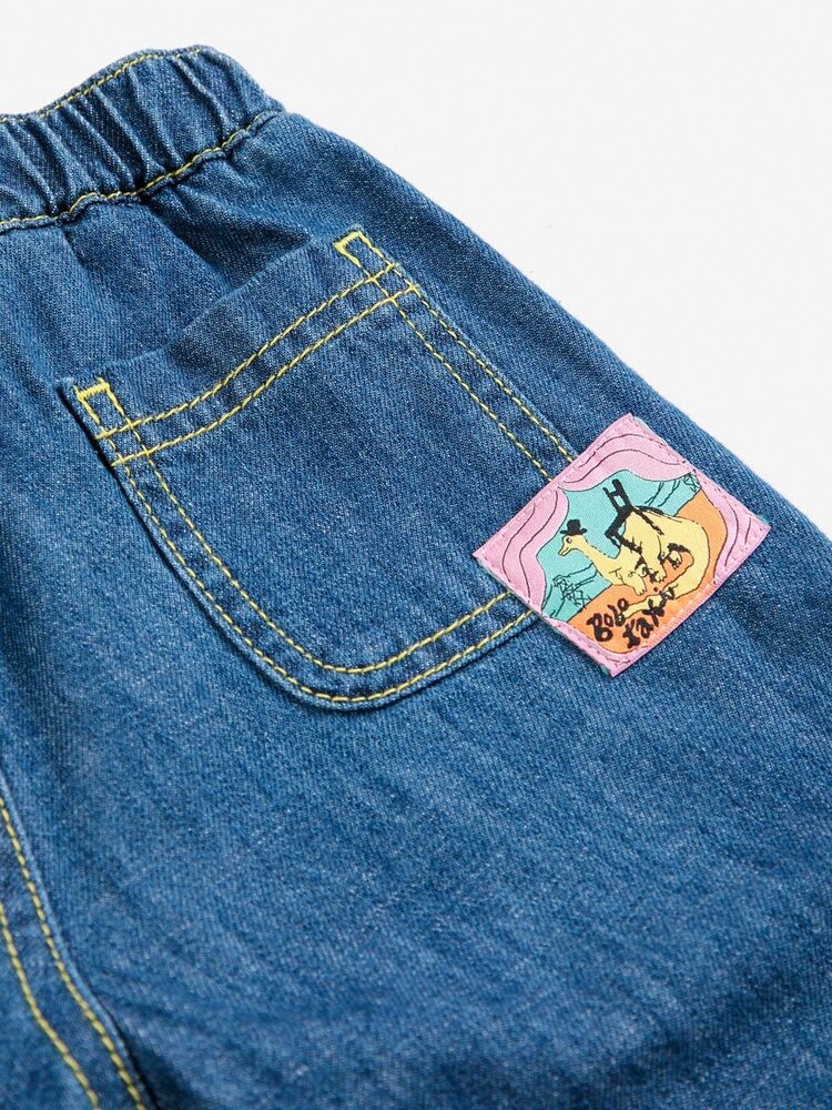 Bobo Choses Baby Taxi Saurus Tag denim pants