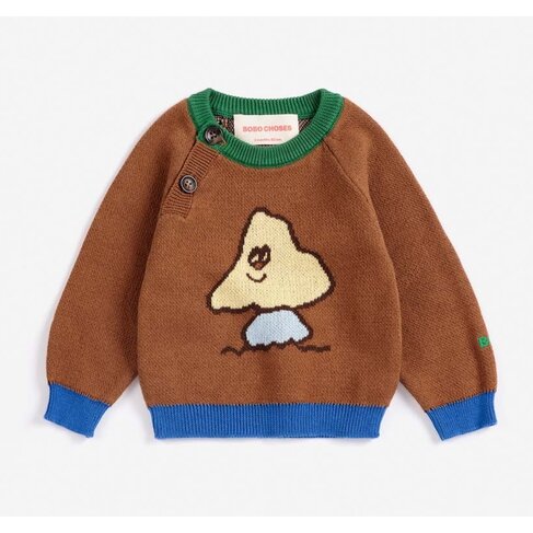 Bobo Choses Baby Mush Monster jacquard jumper