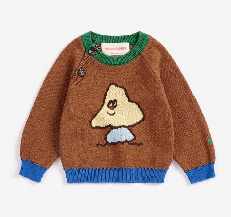 Bobo Choses Baby Mush Monster jacquard jumper