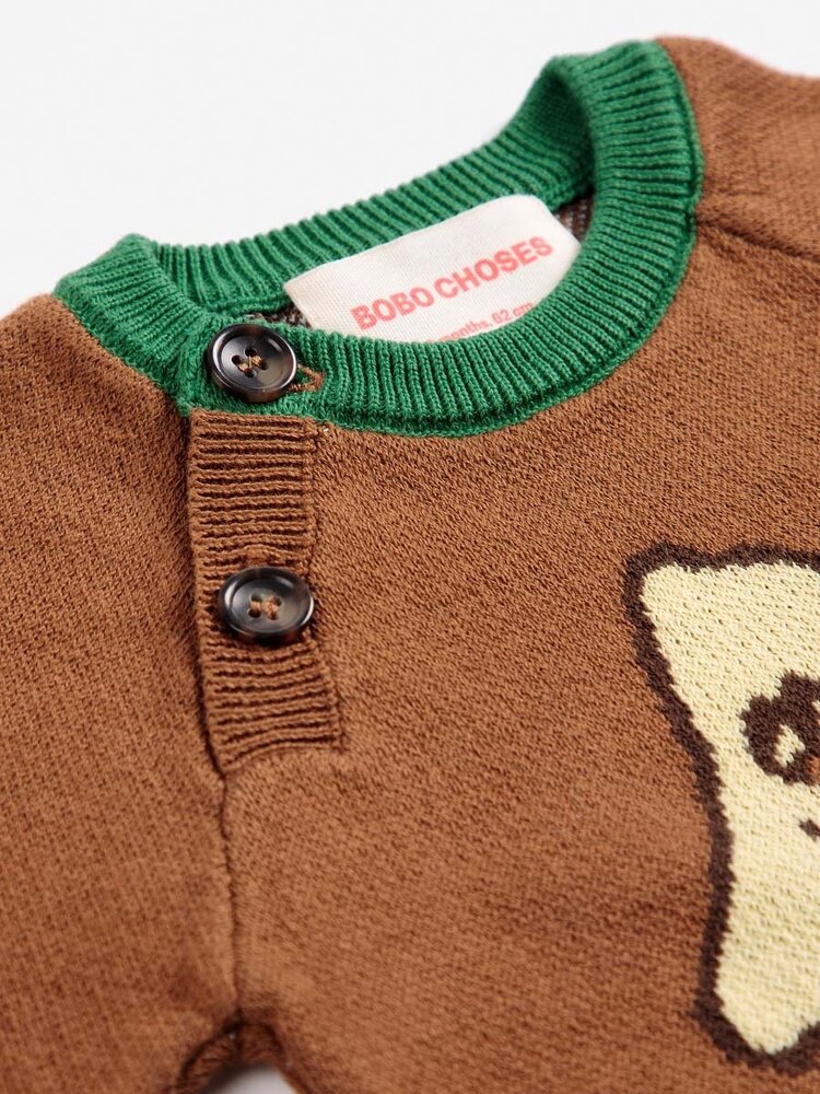 Bobo Choses Baby Mush Monster jacquard jumper