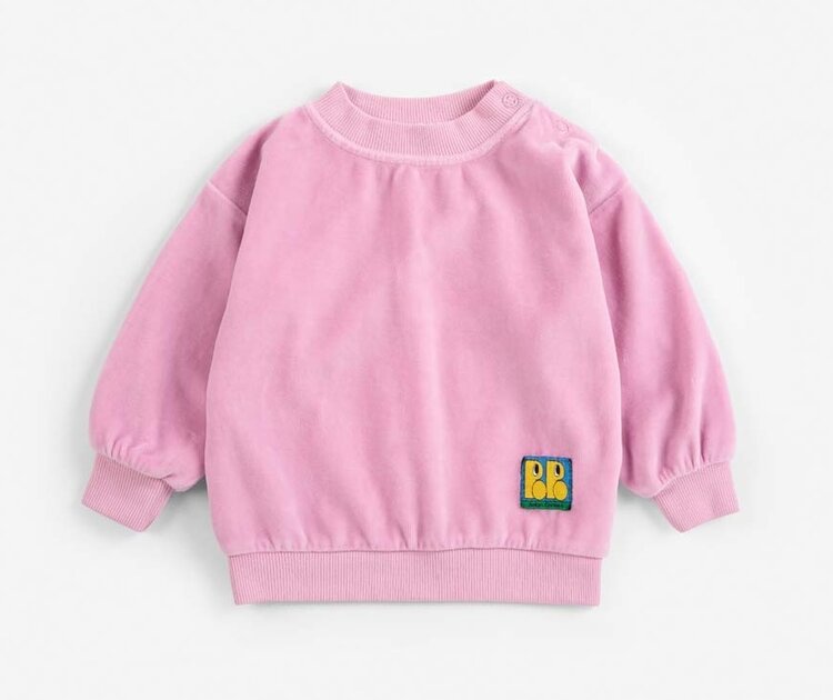Bobo Choses Baby Booo Bo Choses Tag velvet sweatshirt