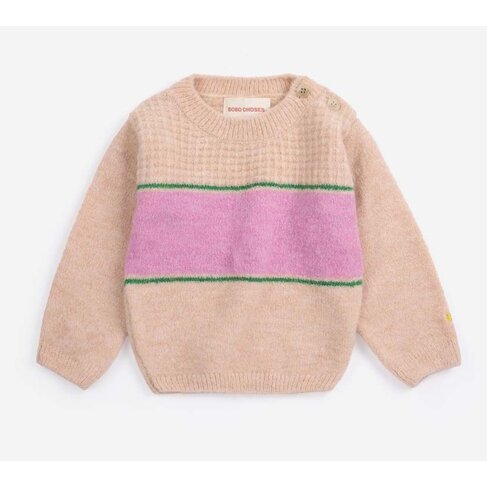 Bobo Choses Baby BC stripes jumper