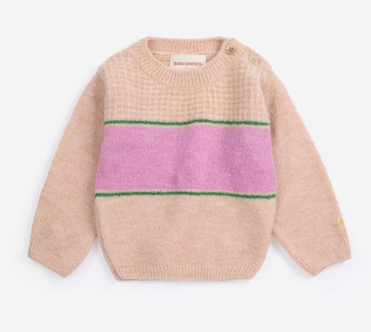 Bobo Choses Baby BC stripes jumper
