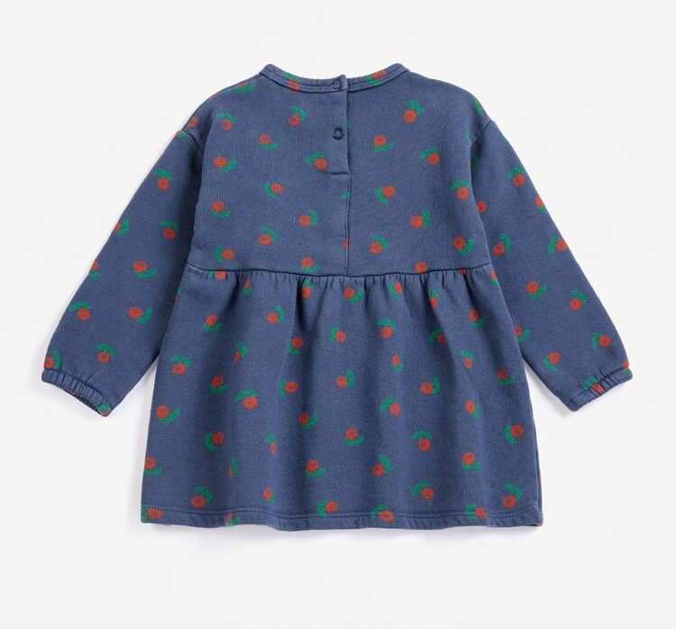 Bobo Choses Baby Stamp Bloom all over fleece dress