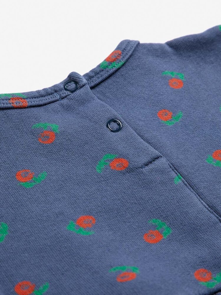 Bobo Choses Baby Stamp Bloom all over fleece dress