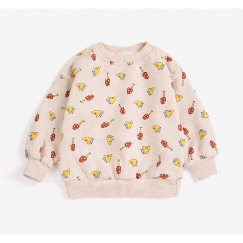 Bobo Choses Baby Mush Monster Duo all over sweatshirt